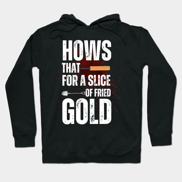 How's That For A Slice of Fried Gold: Shaun of the Dead Inspired Hoodie by Retro Meowster
